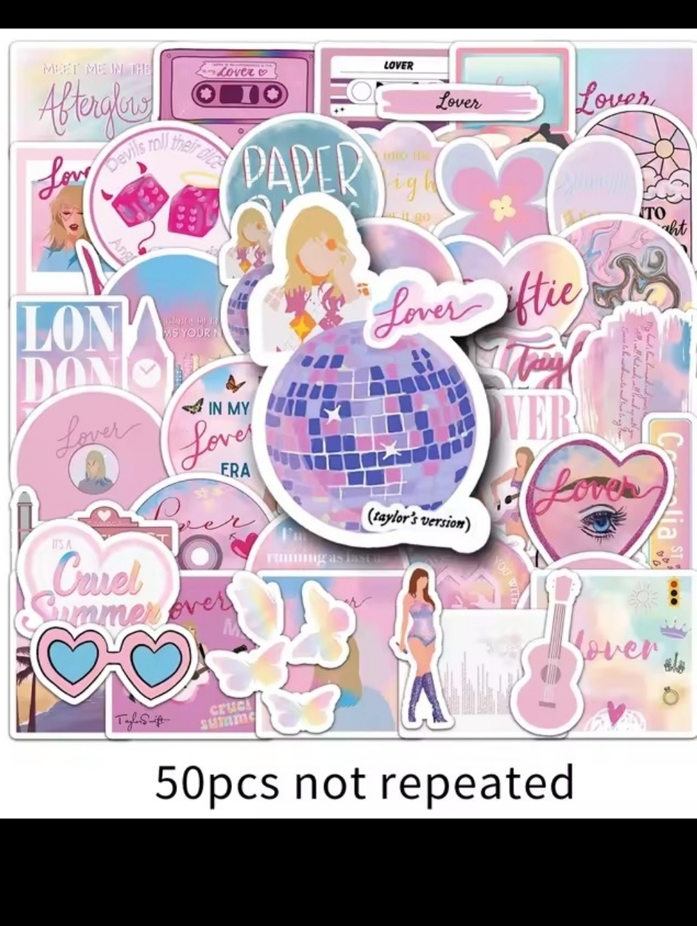 2/$10  50 Piece Taylor Swift Lover Sticker Set